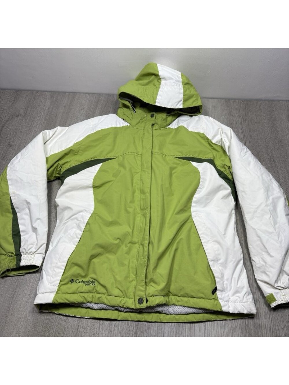 Columbia XCO Interchange Ski Coat Women's L Green Storm Dry Waterproof Jacket